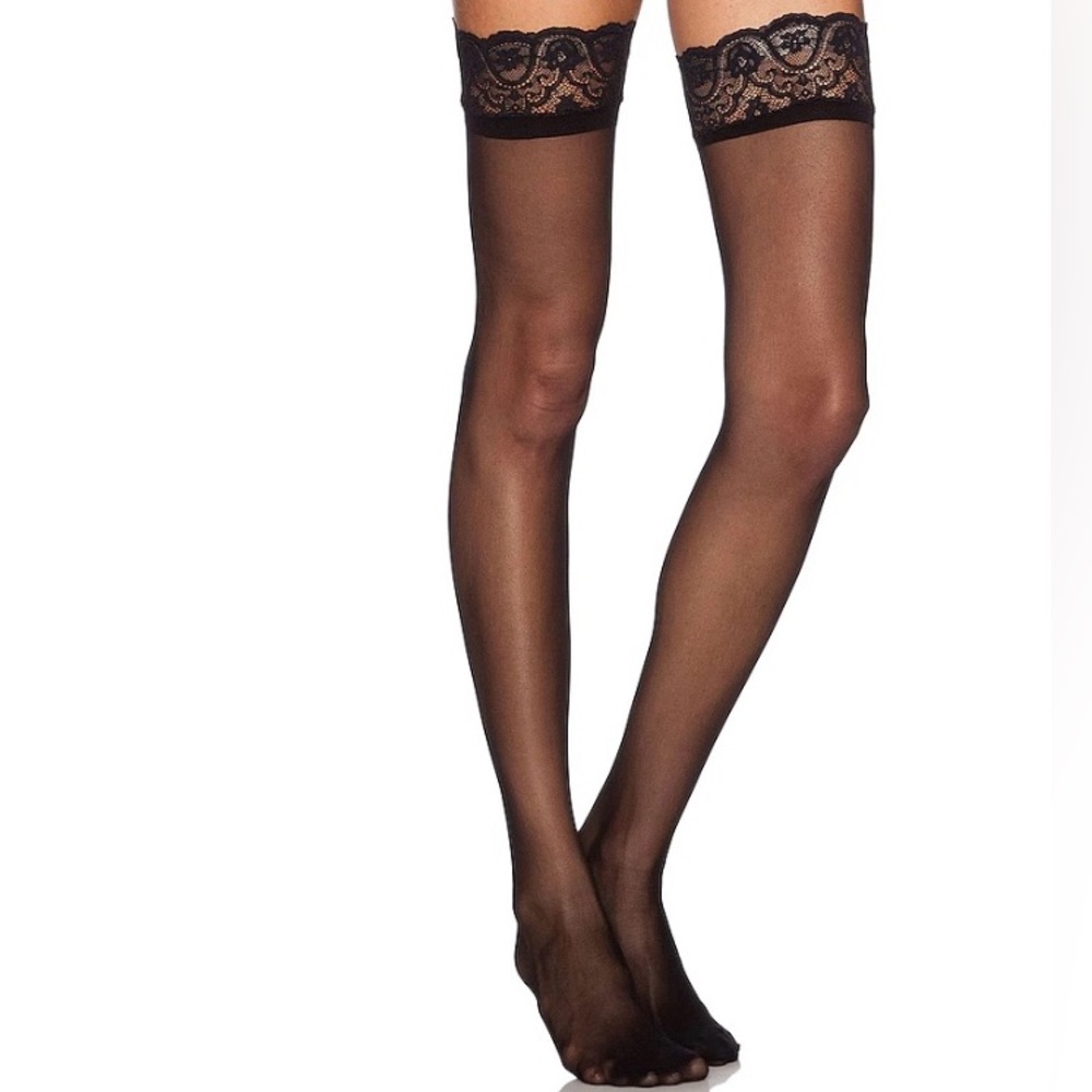 4 pairs of sheer thigh high tights
